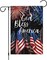 4th of July Garden Flag – 12x18 Inch Double-Sided Small Burlap Flag with Patriotic Fireworks Design for Memorial Day, Independence Day, and Outdoor Yard Decor